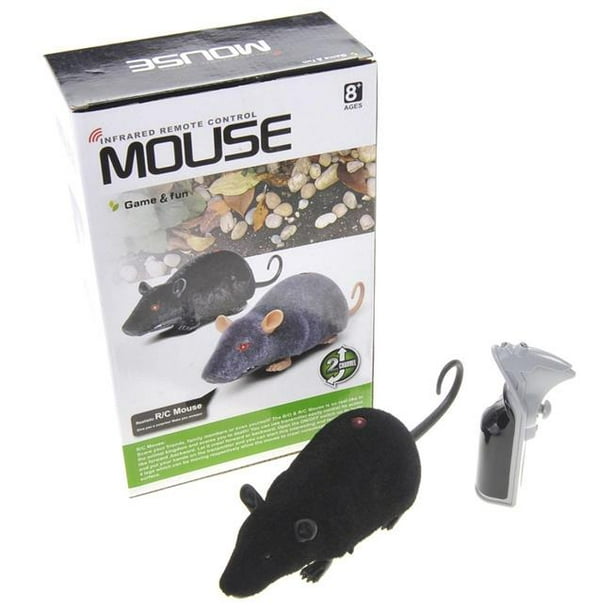 Azimport M791B Remote Control Infrared Realistic RC Mouse Toy Black