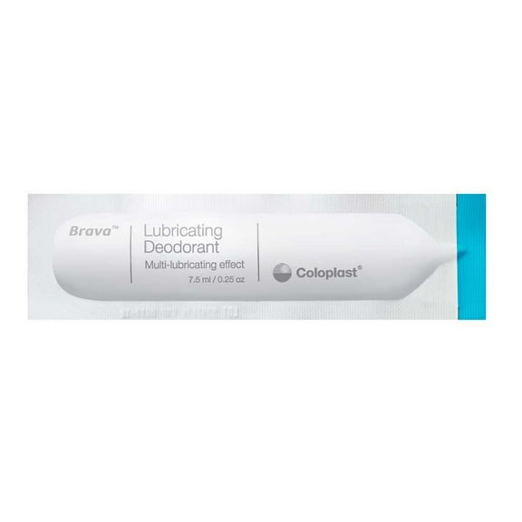 Brava Lubricating Deodorant Sachet For Ostomy Pouches, 7.5 mL/.27 Oz. 12060 (Box of 20)