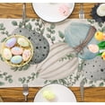 thumbnail image 5 of Easter Table Runner, Easter Eggs Decorations Happy Easter Runner for Table Seasonal Spring Holiday Decor for Indoor Outdoor Dining Table Decorations (13'''' x 72''''), 5 of 6