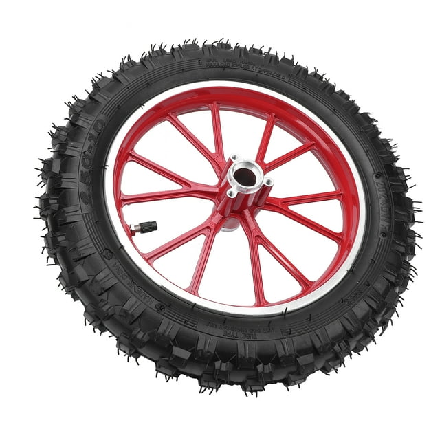 Pneu de Moyeu de Roue avant 2.5-10 Résistant à l'Usure Structure en Métal pour Mini Motos Tout-Terrain