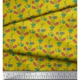 thumbnail image 2 of Soimoi Poly Georgette Fabric Leaves & Floral Decor Fabric Printed Yard 52 Inch Wide, 2 of 3