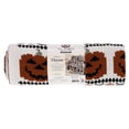 thumbnail image 3 of My Texas House Halloween Pumpkins and Bats Cotton Knit Throw, Multicolor, 50" x 60", 3 of 5