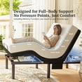 thumbnail image 5 of Queen Adjustable Bed Frame Base with Massage, Zero Gravity Ergonomic Electric Bed with Ultra-Quiet Motors, 4 USB Ports, Under-Bed Light, Wireless Remote, Fast Assembly, 3 Height Options, 5 of 8