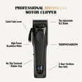 thumbnail image 6 of Professional Hair Clippers for Men - High Torque Brushless Motor & DLC Coated Detachable Blade - Cordless Hair Trimmer Set for Barbers with Charging Base - Premium Gift Hair Clipper Kit, 6 of 10