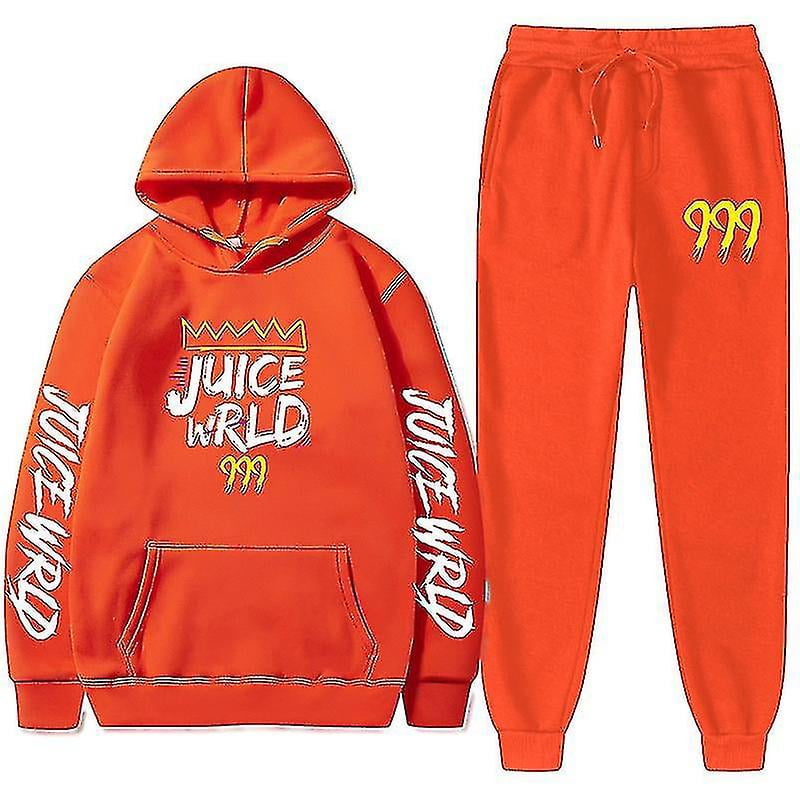 Juice Wrld Orange Hoodie Vlone X Juice Wrld XL Hoodie, Worn 2x