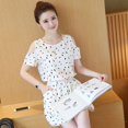 thumbnail image 6 of Honeeladyy Women Fashion Summer Short Sleeves Lady Casual Print Hollowing Out Dress Women's exquisite dresses, 6 of 7