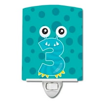 Caroline's Treasures BB8853CNL Monster Month 3 Ceramic Night Light, 6x4x3", multicolor