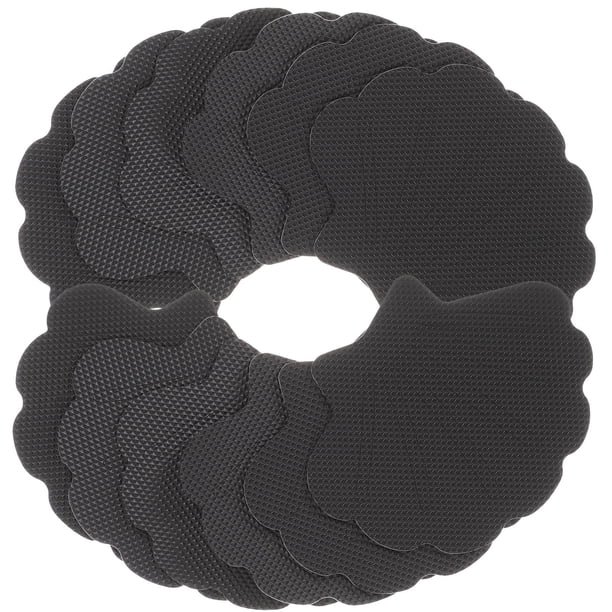 FELTECHELECTR 12Ud Pegatinas Antideslizantes Para En Forma De Concha Color Negro Adhesivas
