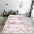 thumbnail image 2 of Kuromi And My Melody Fleece Blanket Super Soft Cozy Throw Blanket 50"X40", Lightweight Fuzzy Comfy Flannel Blanket Warm Plush Throw Blankets For Couch, Sofa, Bed, 2 of 7