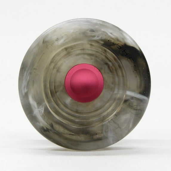 YoYoFactory Atom Smasher Yo-Yo - Performance Polycarbonate YoYo (Smoke with Pink Hub)