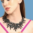 thumbnail image 2 of SOHI Women Abstract Statement Necklace, 2 of 7