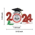 thumbnail image 3 of Maxora Personalized Gift 2023 Christmas Ornament School Graduate Photoframe Ornament  Red Free Customize, 3 of 7