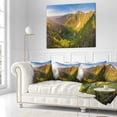 thumbnail image 3 of Designart Karpaty Highrise Mountains - Landscape Photo Throw Pillow - 16x16, 3 of 5