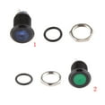 thumbnail image 3 of 12mm 12V LED Lámpara De Luz Tablero Indicador Azul De Metal Tornillo Terminal De Coches kusrkot Camión ligero Dash, 3 of 6