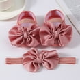 thumbnail image 4 of HUANBAI Baby Shoes With Hair Band Fashion Soft Soled Toddler Shoes Versatile Dress Flower Shoes Toddler Shoes 4.5, 4 of 4