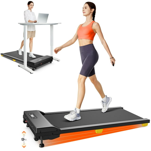Almohadilla inclinada para caminar Treadmill SYSURO, compacta, para debajo del escritorio