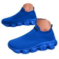 thumbnail image 3 of Rotm Shoes for Women Womens Slip On Sneakers Women Walking Tennis Shoes Lightweight Casual Sneakers for Gym Travel Work Blue,9, 3 of 5