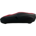thumbnail image 3 of C6 Corvette Indoor Car Cover Striped Ultraguard Stretch Satin : for 2005-2013 C6, Grand Sport, ZR1, Z06 Corvettes Black with Red Stripes, 3 of 9