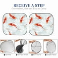 thumbnail image 5 of Goofa Koi Fish Corals,Spring Summer Pattern 2 Piece Car Windshield Sun Shade Foldable | Front Windshield Shade for Sun, Heat and UV Rays | Sunshade for Car Front Window-Medium, 5 of 7