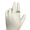 thumbnail image 2 of AoneJewelry 1.45 Ct. Pink Topaz & Black Diamond 10K Rose, White & Yellow Gold Dimaond Ring, 2 of 5
