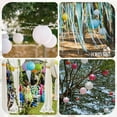 thumbnail image 6 of Uxcell Round Paper Lanterns, Decorative Hanging Lanterns Lamp Party Decorations for Birthday Wedding Home Teal 8 in, 6 of 6
