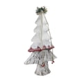 thumbnail image 2 of Northlight Snow Cap and Sweater Christmas Tree with Pine Decoration - 22" - White and Red, 2 of 2