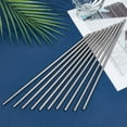 thumbnail image 5 of 1set 10pcs 304 Stainless Steel Hollow Tube Stainless Steel color 30.6x0.6cm Inner Diameter: 0.4cm, 5 of 6