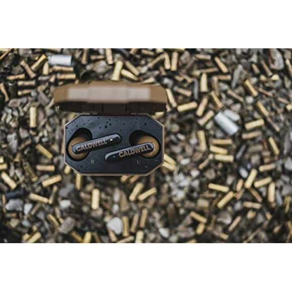 Caldwell E-Max Shadows FDE 23 NRR - Electronic Hearing Protection with Bluetooth Connectivity for Shooting, Hunting, and Range