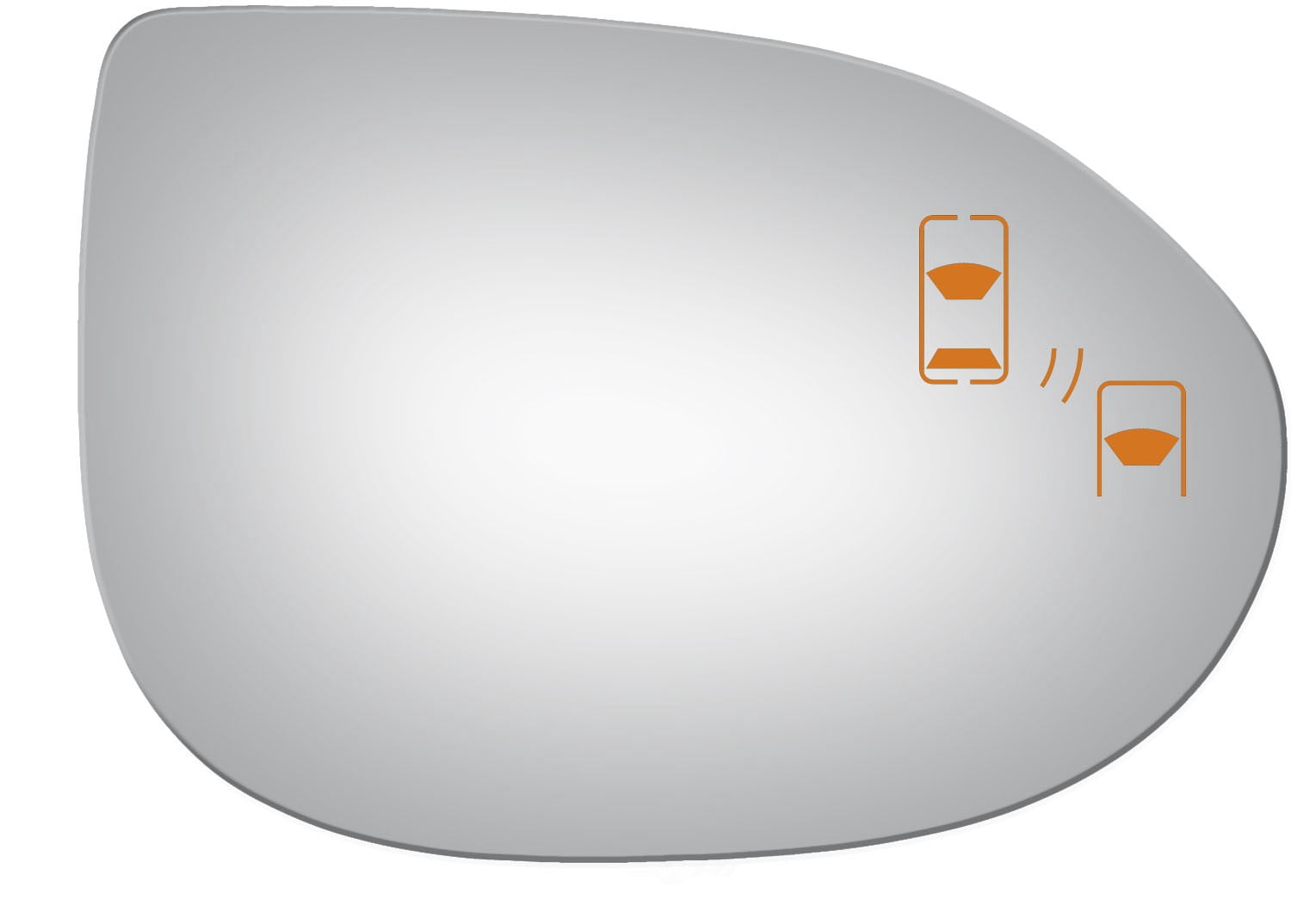 Burco Side View Mirror Replacement Glass - Clear Glass - 5329B