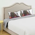 thumbnail image 3 of Yayeee Pillowcase Queen Size Set of 2 Satin Wrinkle Resistant Pillow Case, Purple Halloween Christmas Trees, 3 of 7