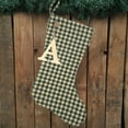 thumbnail image 2 of Timber Green 5 Quilted Christmas Stocking with Personalized Letter Charm by Marilee Home, 2 of 7