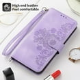 thumbnail image 4 of LINLIN Leather Wallet phone Cover, Magnetic Card Skin Cover,PU Leather Wallet Flip Phone Cover, Flip Protective Case Cover with Wallet Card Holder for Wrist Strap, 4 of 9