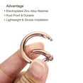 thumbnail image 4 of 35x25x5mm Round Zinc Alloy Spring Gate O Ring Snap Clip Buckle, Rose Gold 5 Pack, 4 of 5