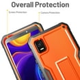 thumbnail image 6 of FITO For Cricket Vision Plus Case, Phone Case with Screen Protector and Kickstand (Orange), 6 of 7