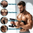 thumbnail image 6 of LOVJOYSE Twister Arm Trainer, 66-110lb Adjustable Chest Workout Equipment, Chest Trainer for Men, Portable Detachable Spring Resistance Home Fitness Equipment for Enhancing Upper Body Muscle, Blue, 6 of 7