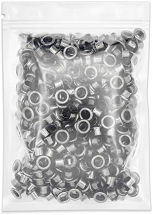 3/16" (5 MM) Hole Size Metal Grommets Eyelets with Washers for Bead Cores, Clothes, Leather, Canvas (720 Sets, Gunmetal)