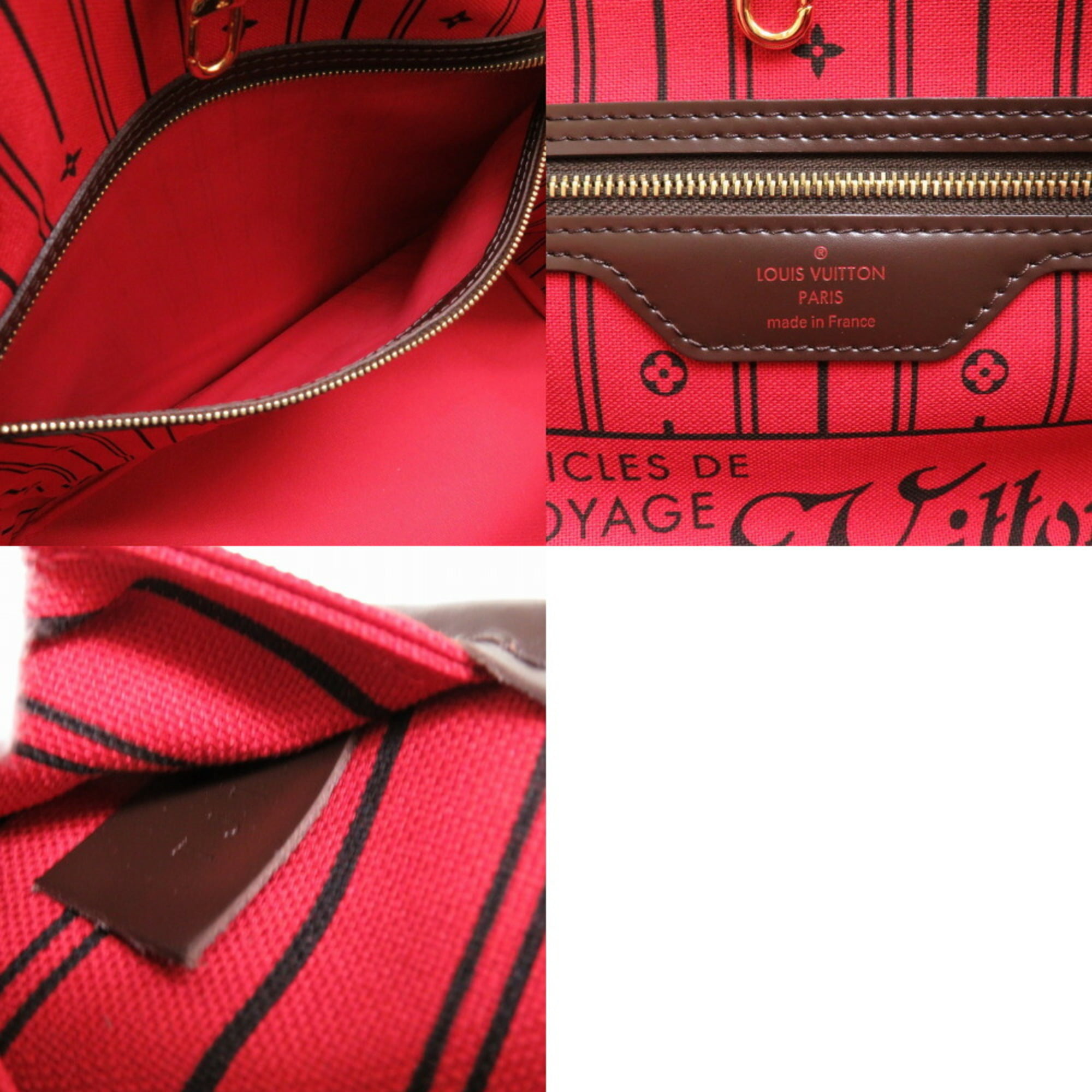 Authenticated used Louis Vuitton Damier Neverfull GM Tote Bag N51106, Adult Unisex, Size: (HxWxD): 32cm x 39cm x 19cm / 12.59'' x 15.35'' x 7.48