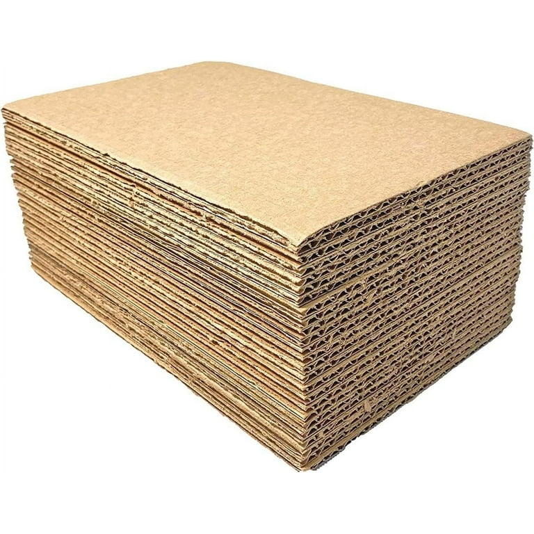 SINJEUN 150 Pack 11 x 8.5 inch Corrugated Cardboard Sheets, Brown Kraft Cardboard Sheets for Crafts, Flat Cardboard Filler Insert Sheet Pads for