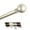 Gold, variant on Central Design 100-01-285 Globus 1 in. Curtain Rod, 28-48 in. - Satin Nickel