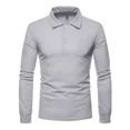 thumbnail image 2 of Playera Tipo Polo Con Licra Slim Fit Moda Manga Larga 2112 G, 2 of 7