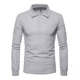 thumbnail image 2 of Playera Tipo Polo Con Licra Slim Fit Moda Manga Larga 2112 G, 2 of 7