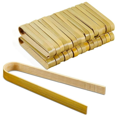 

Bamboo Tongs 30cm Long Toast Tongs Disposable Wooden Cooking Tongs Bamboo Cooking Utensils