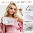 thumbnail image 5 of Birdal Gift Set–7-Piece Birde Gift Set with Tumbler, Tote, Slippers, Makeup Bag & More-Gift for Bride to be– Bachelorette Gifts for Her-Bridal Shower Decorations, 5 of 7