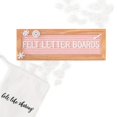 thumbnail image 1 of Pizarra de fieltro con forma de compartir con letras de 25 x 9 cm, color rosa claro, 1 of 6