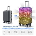 thumbnail image 6 of Bixox Washable Glitter Rainbow Printed Luggage Cover, Fashion Suitcase Protector Fits for Medium luggage, 6 of 8
