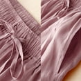 thumbnail image 6 of THDHVS Women's Pants,Pants for Women,Flowy Drawstring Relaxed Fits Wide Leg Pant Loose Pleated Beach Pants Pink 2XL, 6 of 6