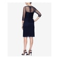 thumbnail image 2 of ALEX EVENINGS $179 Womens New 1148 Navy Ruched Embellished Dress 12P Petites B+B, 2 of 2