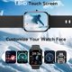 thumbnail image 3 of Reloj inteligente Hingso de 1.8 pulgadas para Android y iPhone con Alexa IP68, color negro, 3 of 8