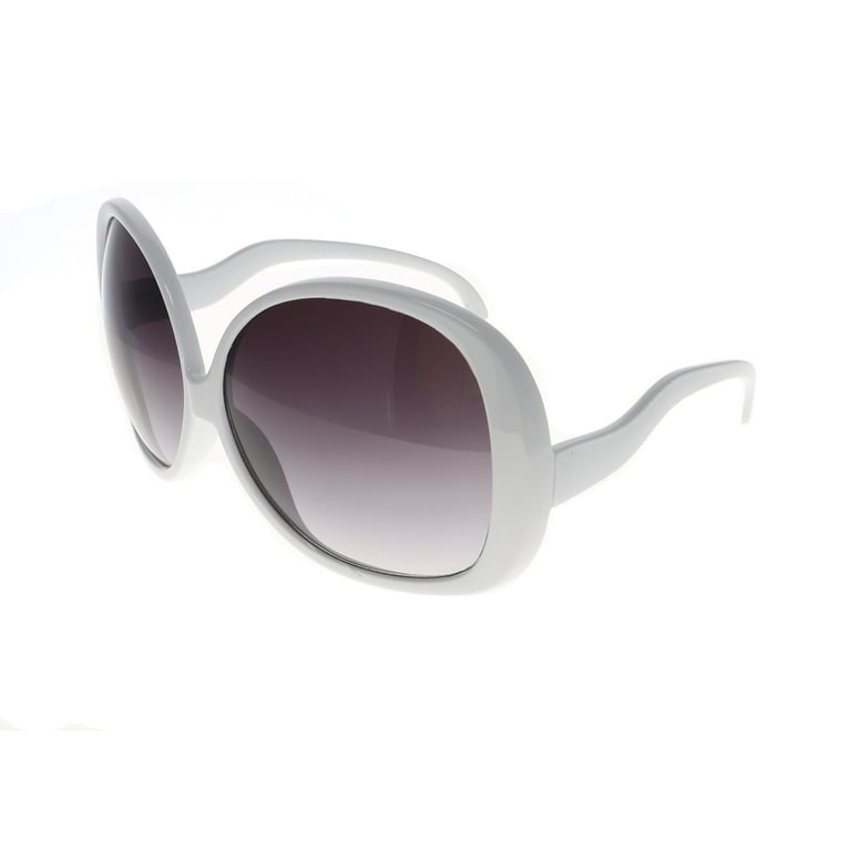 Oversized Jackie O Round Dark Lens Sunglasses - Walmart.com