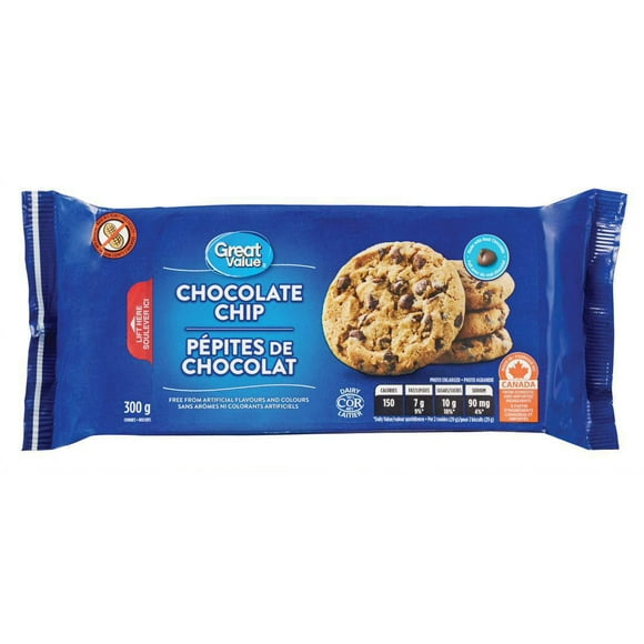 Great Value Chocolate Chip Cookies, 300 g